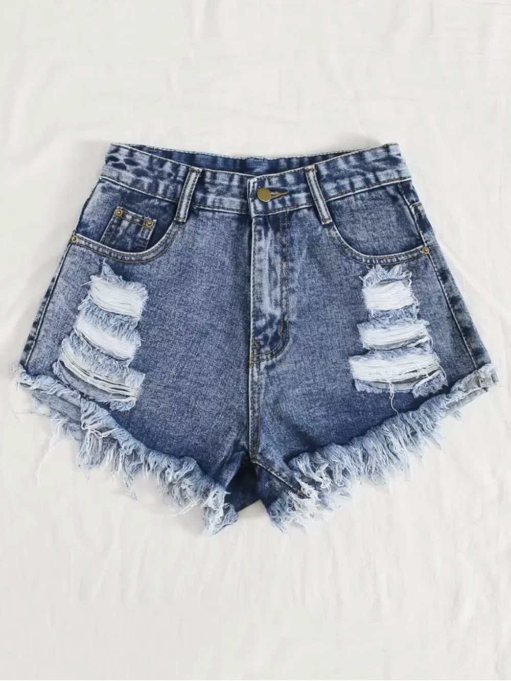 Dark Wash Denim Shorts
